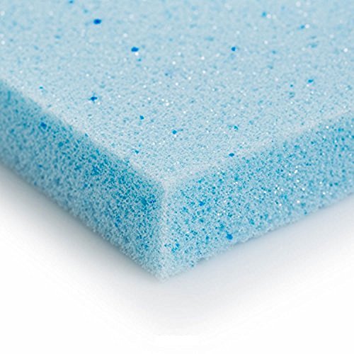 2"x 24" x 24" Gel Cooling Memory Square Foam Cushion