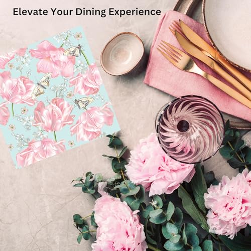 20 ct 13x13 Flowers Paper Luncheon Decoupage Napkins (20 Count)