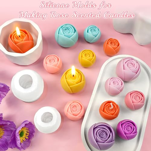 Rose Candle Mold (2 Count)