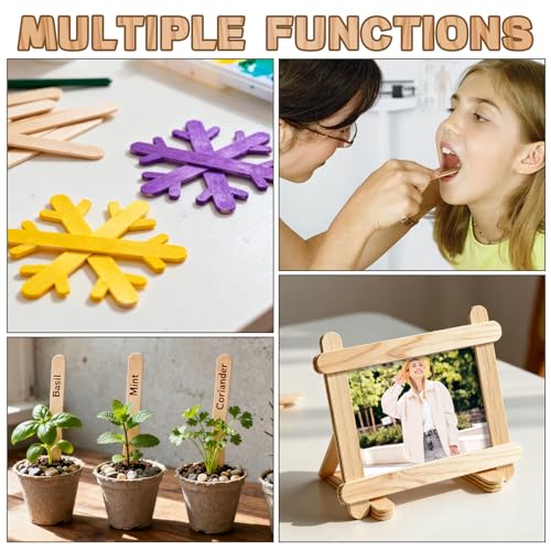200PCS Popsicle Sticks for Craft (200 Count)
