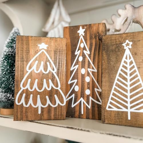 Christmas Doormat Stencils Christmas Stencils for Crafts Reusable (12 Count)