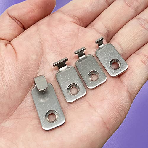20pcs Heavy Duty Hanger 304 Stainless Steel Wall Mounted Mini J Hook for Mirror Picture Frames Hanging Wire (20 Count)
