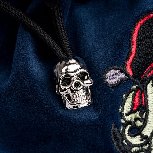 Large DND Dice Bag Blue Dice Storage Bag for D&D Role Playing Games (2.11 Ounce)
