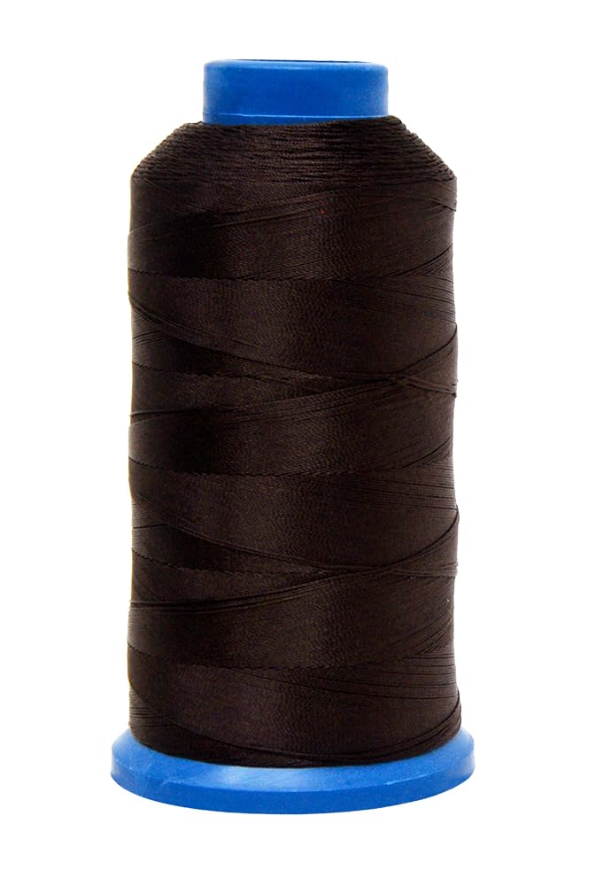 SZ 69 210D T70 White Dark Brown Bonded Nylon Thread 6000 YDs (18000 Foot)