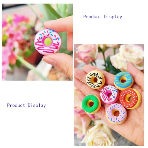 30PCS Cute Fun Donut Erasers for Kids Bulk (30 Count)