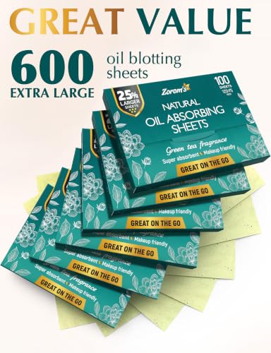 XL Oil Blotting Sheets for Face (600 Count)
