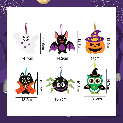 12 Pack Halloween Craft Kit for Kids Make You Own Halloween Foam Stickers Arts and Crafts DIY for Kids Boys Girls Party Supplies Halloween Decoration (12 Count)