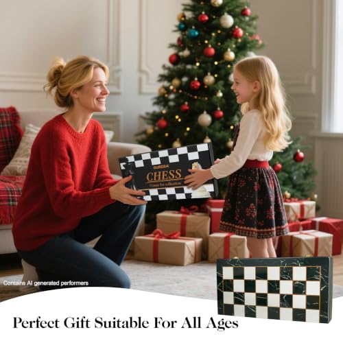 15" Large Chess Set for Adults with Extra 2 Queens