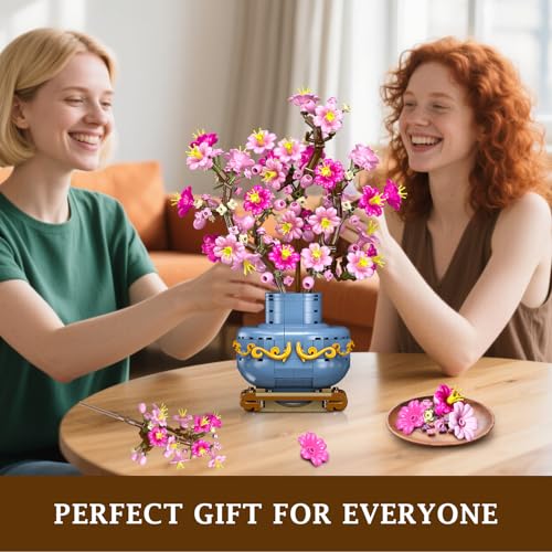 Flower Cherry Blossom Building Set 2 in 1 Bonsai Tree for 8 (775 Count)