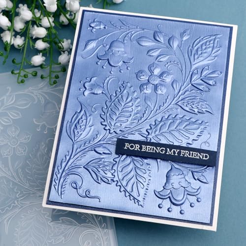 3D Morning Glory Embossing Folders for Card Making