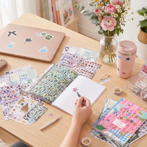 1000+ Pcs Alphabet Collage Sticker Book