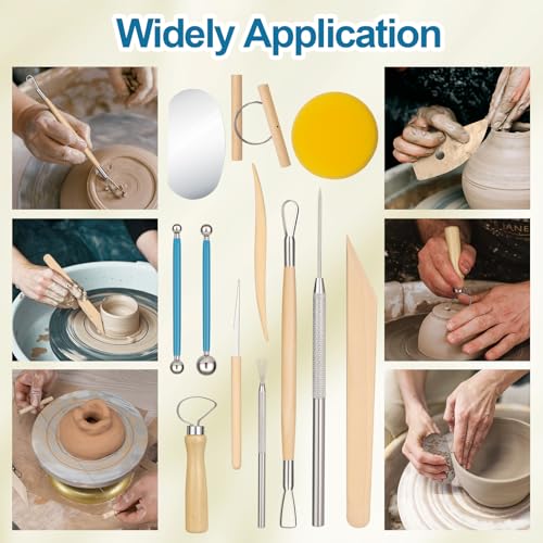 12 Pcs Polymer Clay Sculpting Tools Kit for Adults
