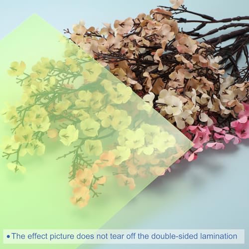 4Pcs A4 Gel Light Lighting Filter Overlay Transparent Color Correction Plastic Vinyl PVC Sheets Photography Television Fluorescent Yellow (4 Count)