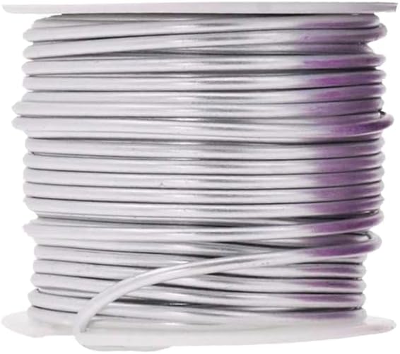Mandala Crafts 12 Gauge Anodized Aluminum Craft Wire for Jewelry Making - 276 FT Colored Flexible Silver Lavender Purple Pink Ice Blue Turquoise Wire - Bendable for Bonsai Armature Crafting Sculpting - Crafty Corner