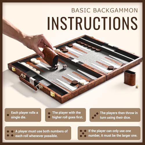 Backgammon Board Game Set