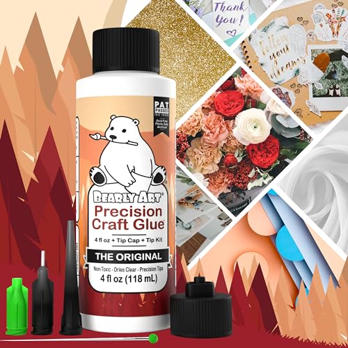Precision Craft Glue Original 4 fl oz with Tip Kit Archival (4 Fl Oz)