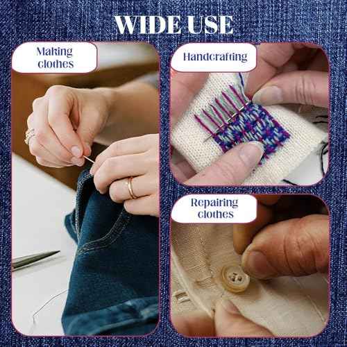 40 PCS Big Eye Steel Sewing Needles Kit