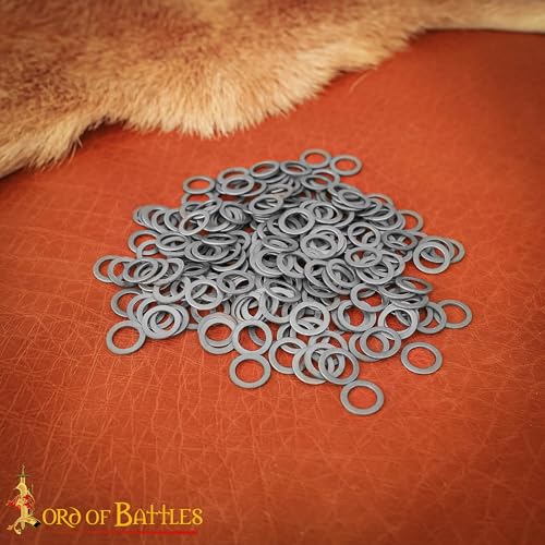Loose Chainmail Rings Solid Flat 9mm 17 Gauge