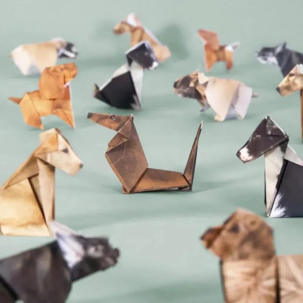 Paper Cat, Paper Cat Origami,50 DIY Origami Foldable Cute Cat Figurines Fun Craft Activity, Desktop Decor, and Gifts for Cat Lovers - Crafty Corner