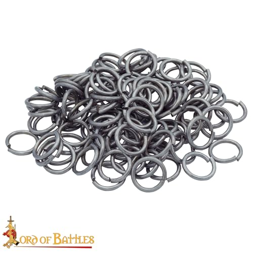 200G 1Kg Chainmail Loose Rings for Armor Crafting Perfect for DIY Projects & Armour Repairs