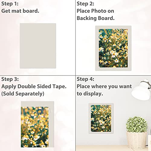 20 Pack 8x10 Uncut Photo Mat Matboards