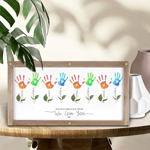 Flower Handprints Mother’s Day Handprint Art DIY Kit