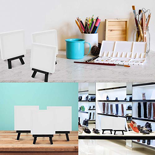 3" x 3" Stretched Canvas with 5" Mini Easel Kit