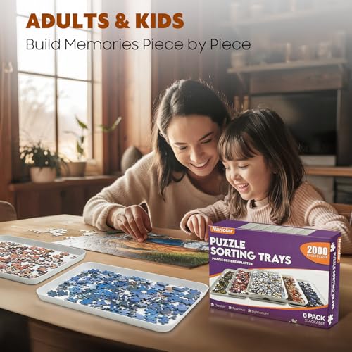 11.5 x 8.3 in Puzzle Sorting Trays Stackable