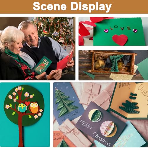 100 Sheets Christmas Green Shimmer Cardstock 8.5 x 11 Paper 75lb (100 Count)