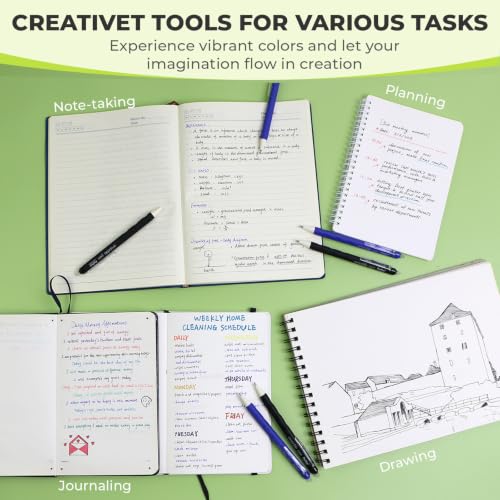 Erasable Gel Pens Clicker (12 Count)
