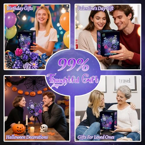 Purple Rose Blocks 822PCS