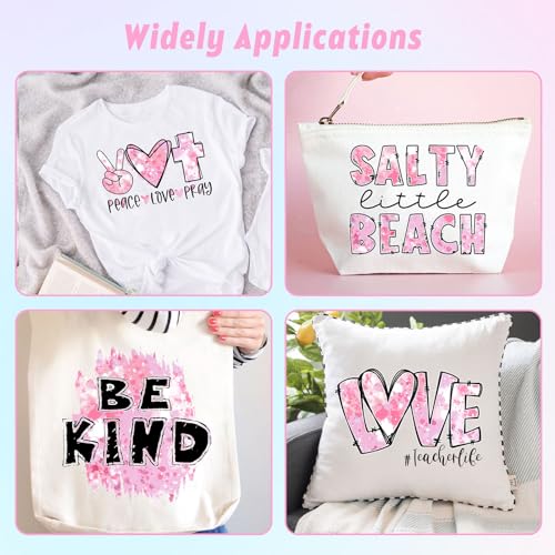 Pink White Splash Heat Transfer Vinyl