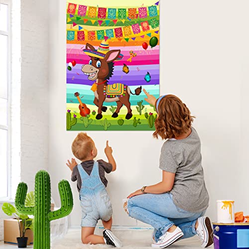 Pin The Tail on The Mexican Donkey Game for Cinco De Mayo Party
