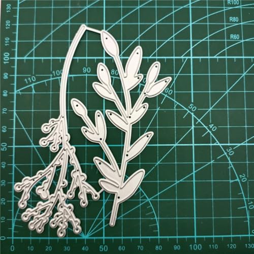 Cutting Dies Metal Stencils Scrapbooking Tools DIY Embossing Template for Paper Card Making Album Arts Crafts Supplies (2 Count)