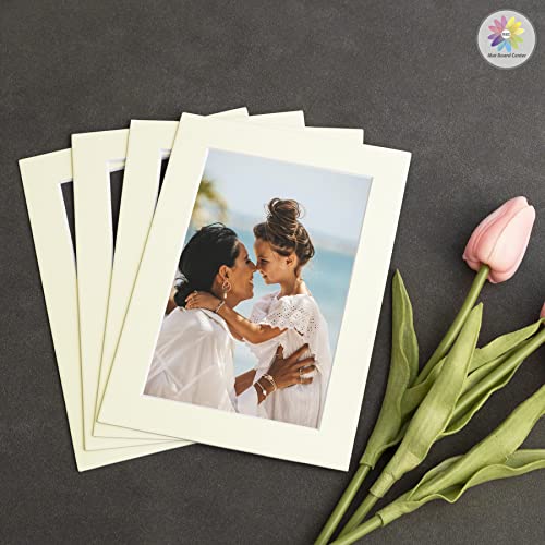 Mat Board Center 10 Pack 5x7 Photo Mats for 4x6 Picture