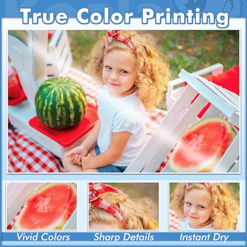 Photo Paper Resin Coated 8x10 In Glossy Photo Printer Paper 72lb (50 Count)