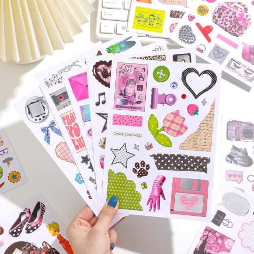 1200Pcs+ Aesthetic Sticker Book