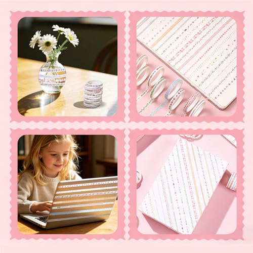 30 Rolls Neutral Washi Tape Set (30 Count)