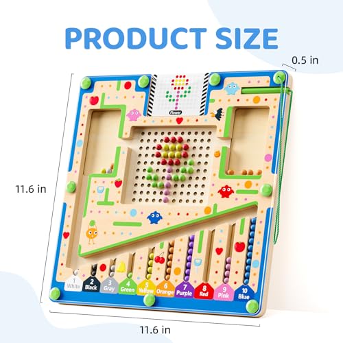 2 in1 Magnetic Color and Number Maze