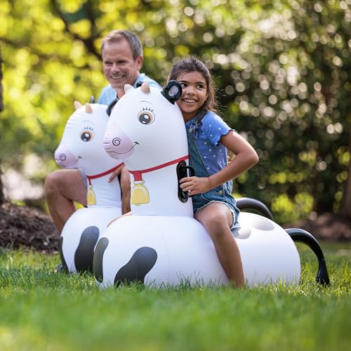 Hop N Go Inflatable Bouncy Cow Riding
