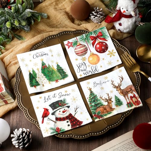 60 Pcs Christmas Napkins (60 Count)