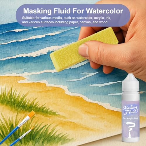 120ml Masking Fluid for Art Watercolor Painting (4.0577 Fl Oz)
