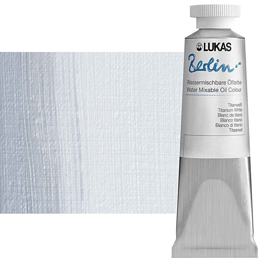 Berlin Pro Artists Water Mixable Oil Paint 37 ml Tube Titanium White