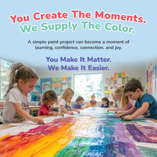 W18 16-oz. Liquid Tempera Assortment (Pack of 12) (192 Fl Oz)