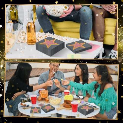 60 Pcs Movie Star Cocktail Paper Napkins 6.5 x 6.5 Inches (60 Count)