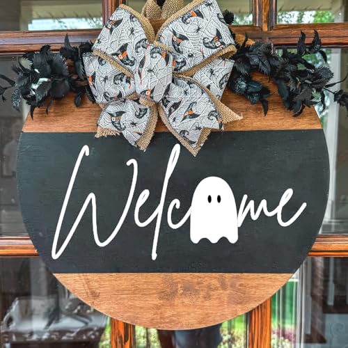 Halloween Stencils for Crafts Reusable Welcome Stay Spooky Stencil