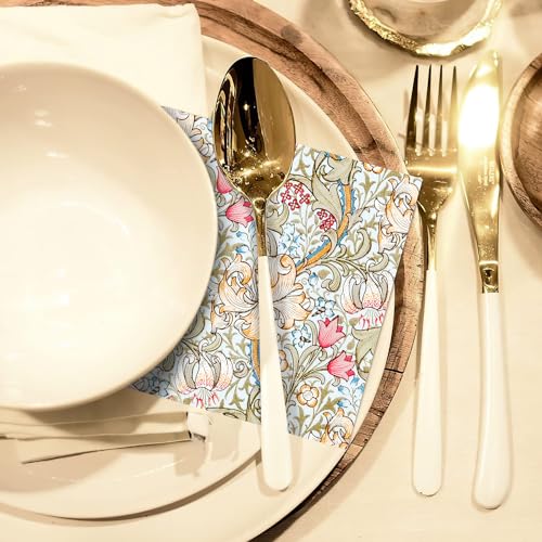 William Morris Cocktail Napkins Floral Decorative for Decoupage (50 Count)