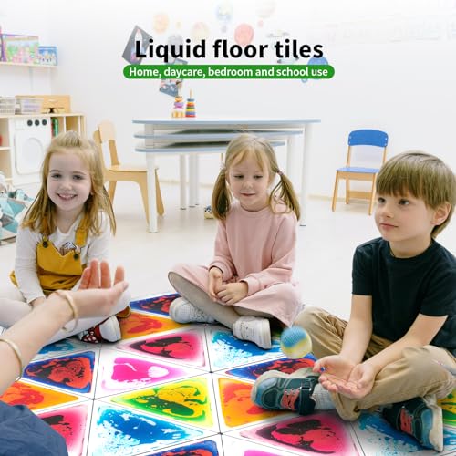 6 Sheet Liquid Triangle Sensory Tiles (6 Count)