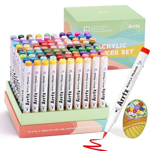 90 Colors Paint Markers Pens