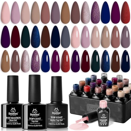 Beetles Gel Nail Polish Set Manhattan Collection 20 Colors Gel Polish